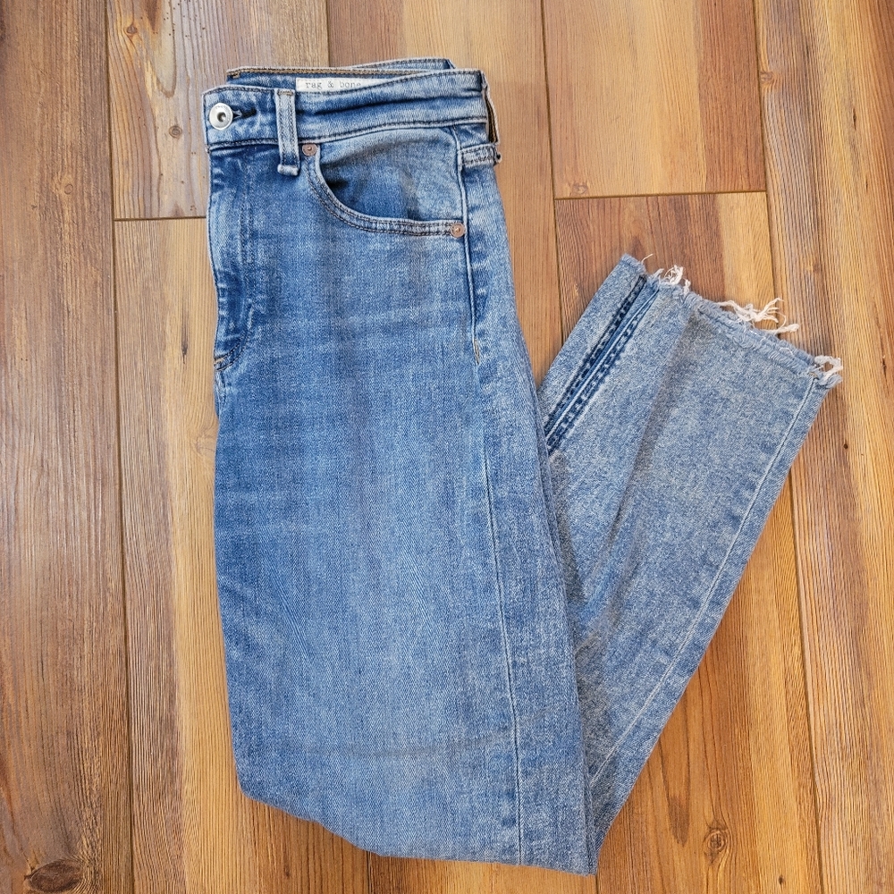 Rag & Bone Nina High-Rise Ankle Cigarette Jeans Size 26